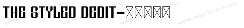 the styled dedit字体转换